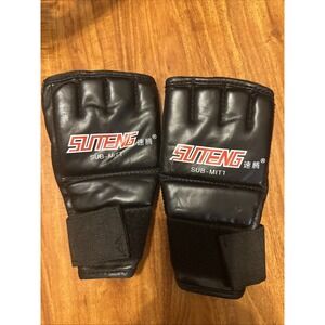 SOLD Suten Sub-Mitt Padded  Fingerless Half Gloves MMA Sparring Workout Club L